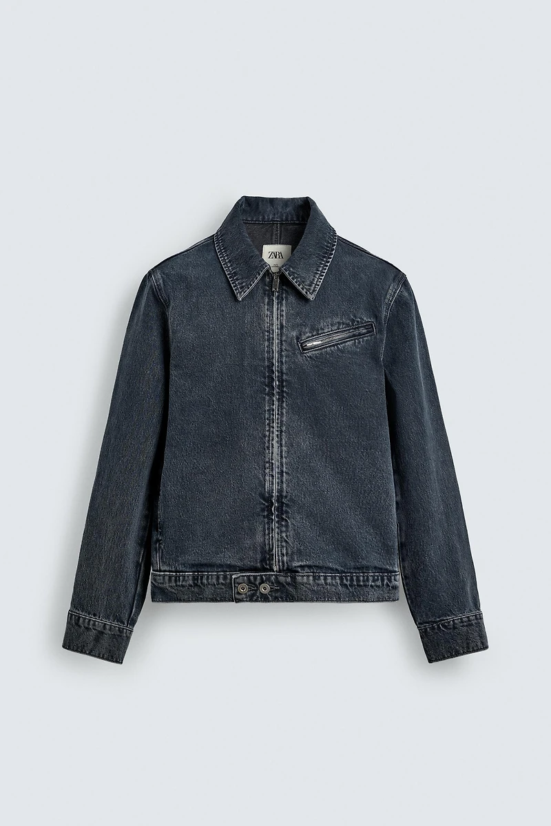 ZIPPER DENIM JACKET