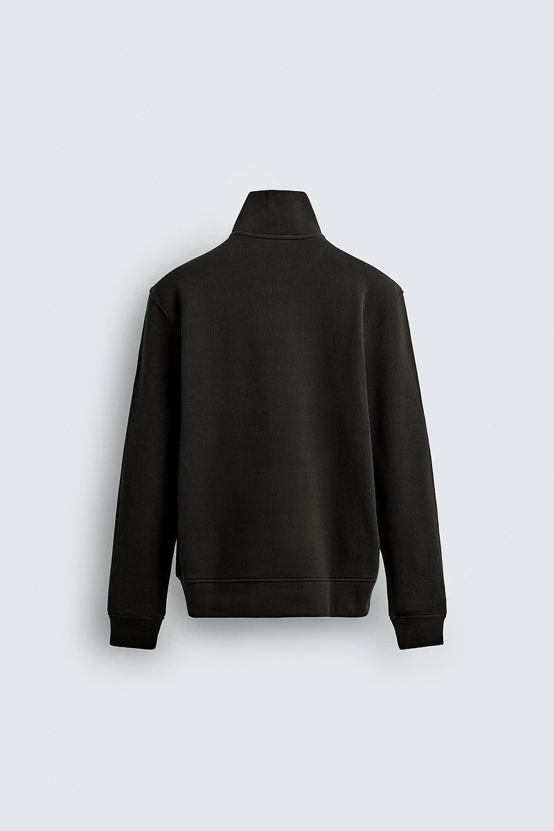 RIBBED ZIP JACKET