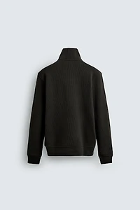 RIBBED ZIP JACKET