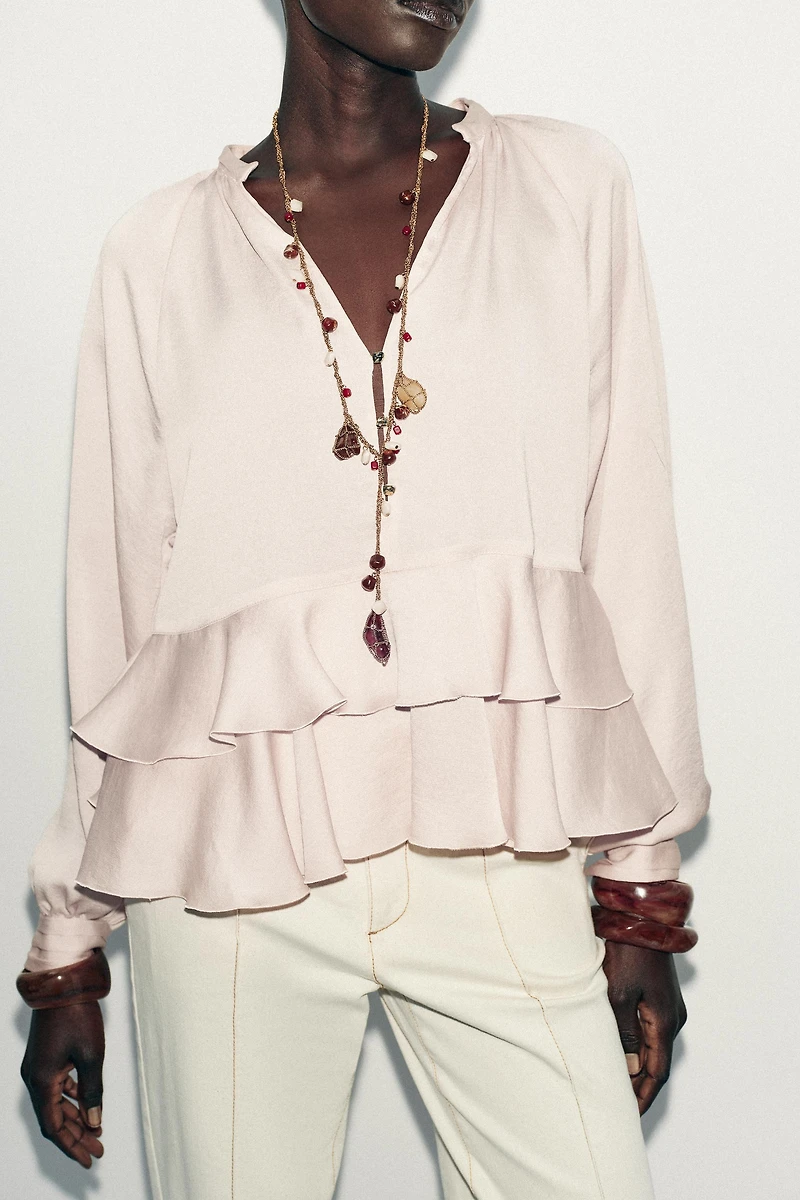 RUFFLED BLOUSE