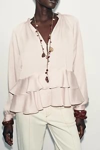RUFFLED BLOUSE