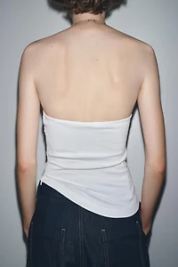 ASYMMETRIC STRAPLESS TOP