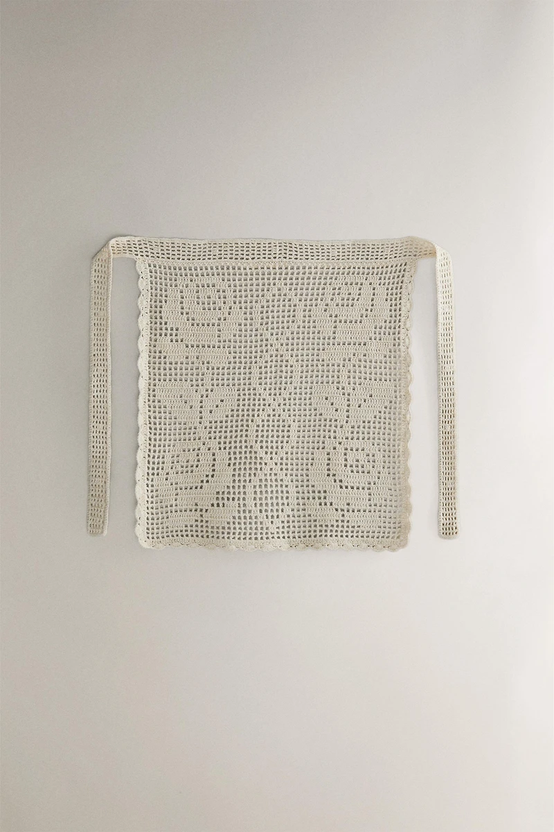 CROCHET COTTON APRON