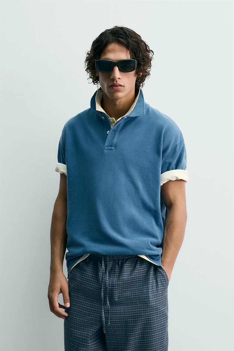 WASHED PIQUÉ POLO