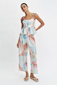 PRINTED STRAP TOP