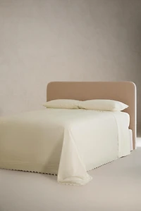 EMBROIDERED PERCALE DUVET COVER (200 TC)