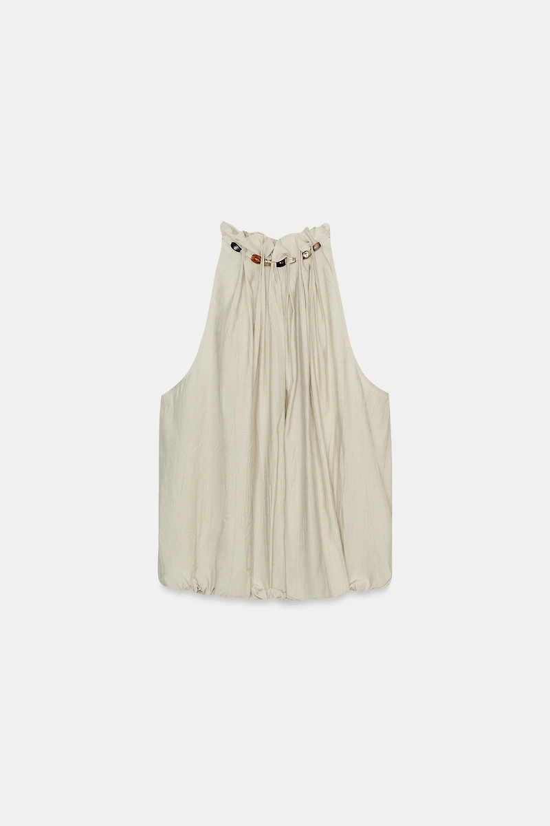 TOP HALTER BALLON FANTAISIE