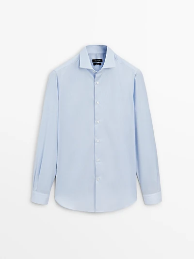 Chemise slim à micro-rayures