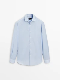 Chemise slim à micro-rayures