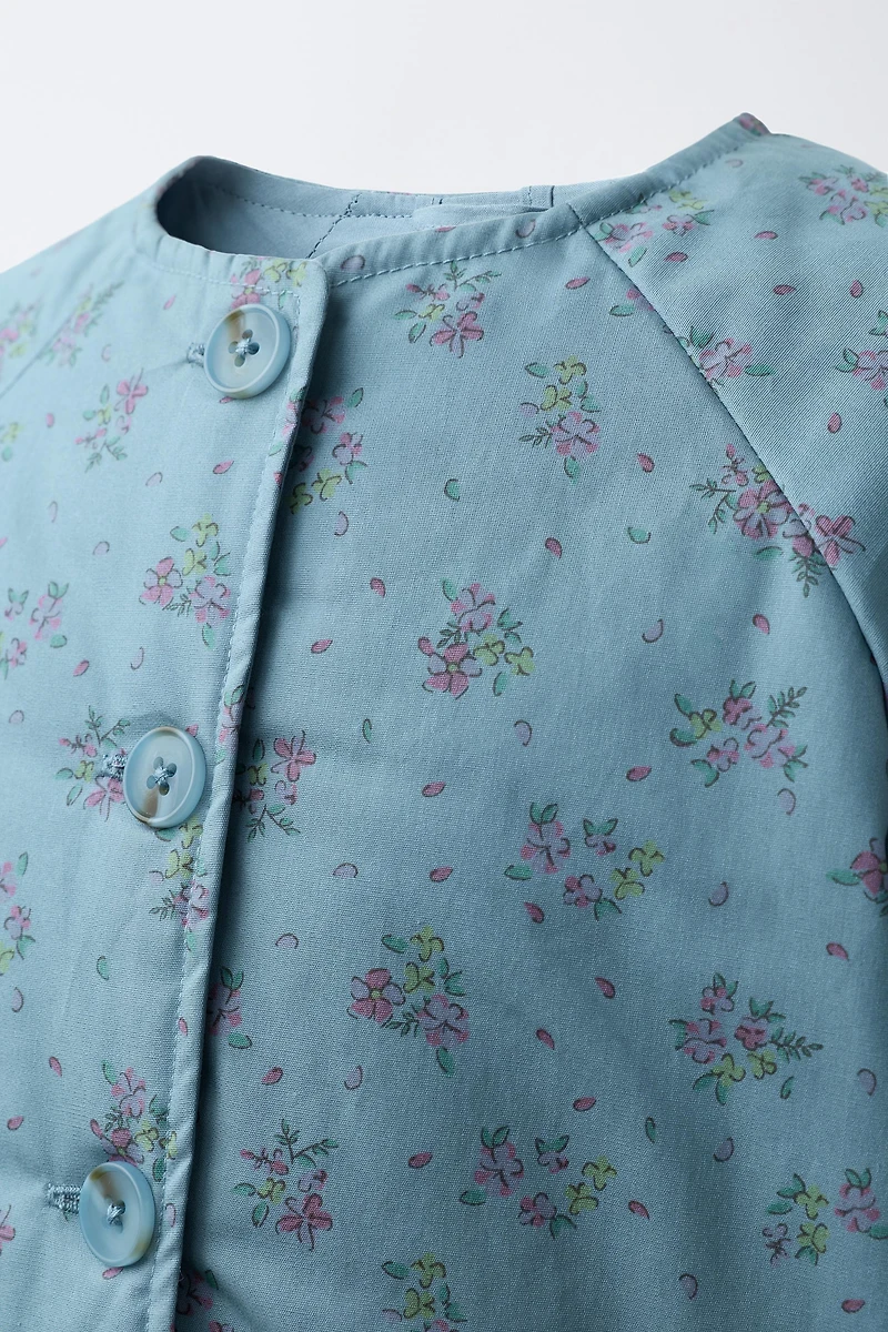 VESTE IMPRIMÉE À FLEURS
