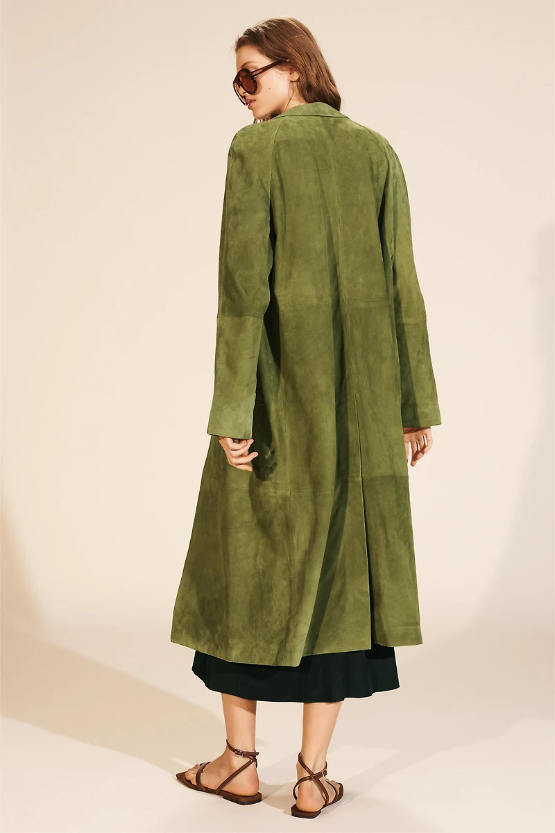 100% SUEDE LONG COAT LIMITED EDITION