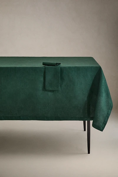 CHRISTMAS COTTON JACQUARD TABLECLOTH WITH BRANCHES