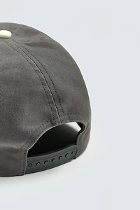 EMBROIDERED FLAT VISOR CAP