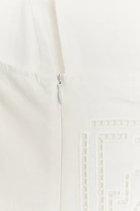 ZW COLLECTION EMBROIDERED LINEN DRESS