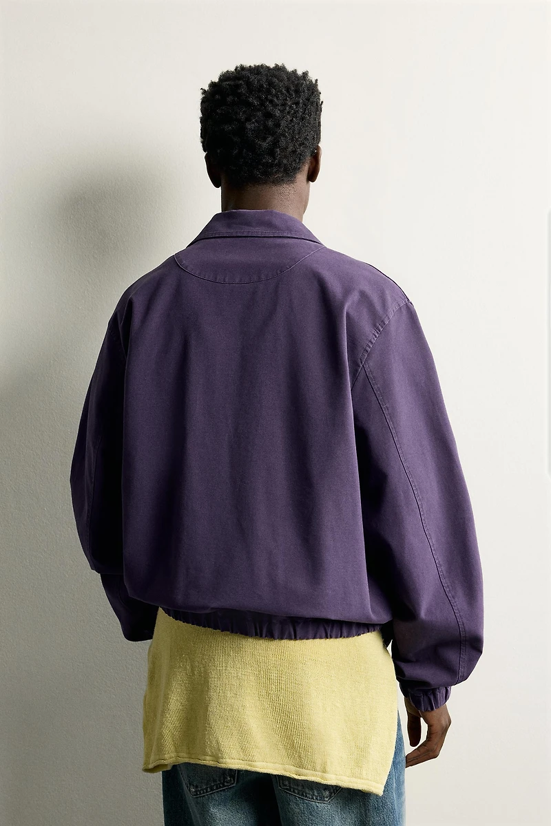 BLOUSON REGULAR FIT EN COTON