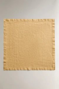 LOT DE SERVIETTES DE TABLE EN LIN DÉLAVÉ (LOT DE 2)