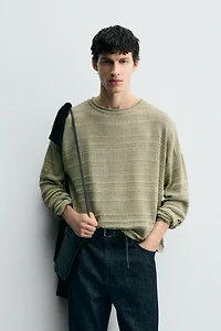 PULL EN JACQUARD À RAYURES