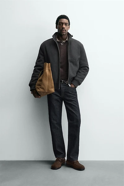 COMBINATION BOMBER JACKET