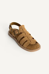 SANDALES STYLE PLAGE EN CUIR ÉDITION LIMITÉE