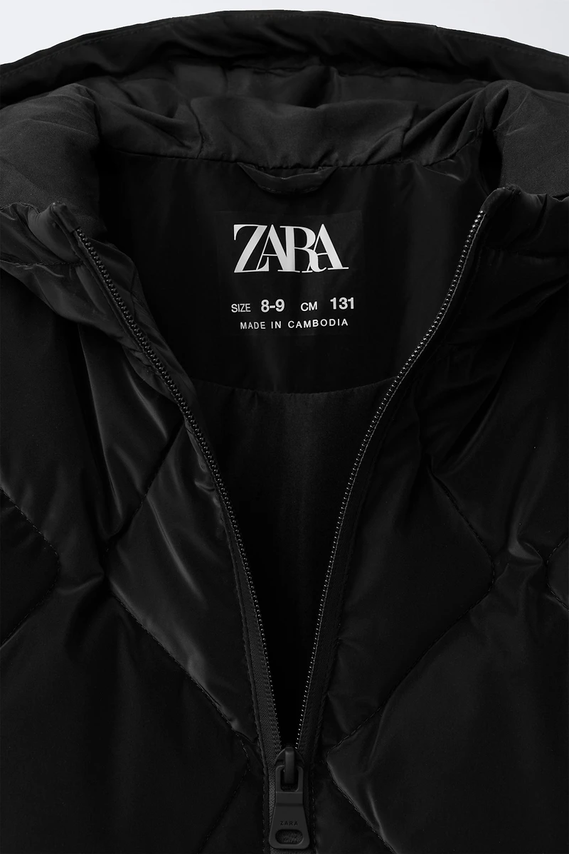 LIGHTWEIGHT RUBBERIZED PUFFER COAT