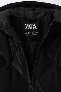 LIGHTWEIGHT RUBBERIZED PUFFER COAT