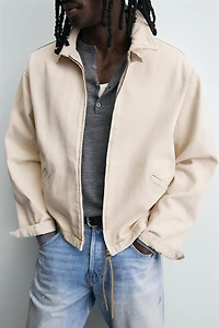 DENIM ZIP-UP JACKET