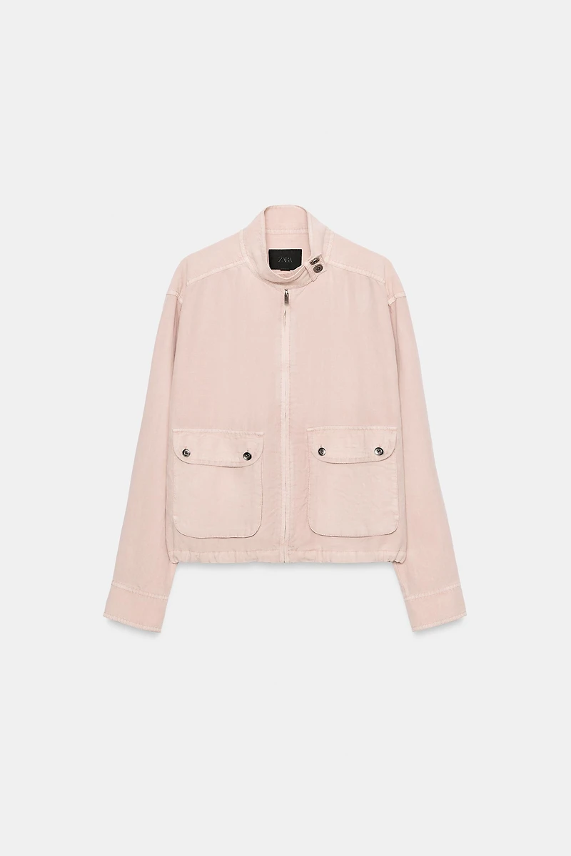 WASHED EFFECT POCKET JACKET