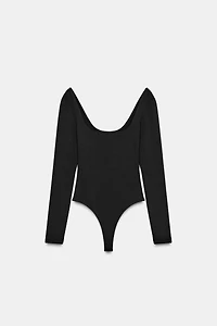 SQUARE NECK POLYAMIDE BODYSUIT