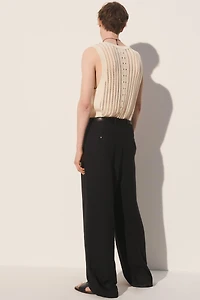 OPENWORK KNIT TANK TOP