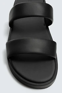 LEATHER STRAP SANDALS