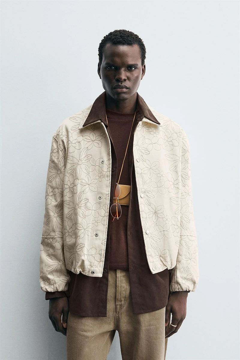 FLORAL JACQUARD JACKET