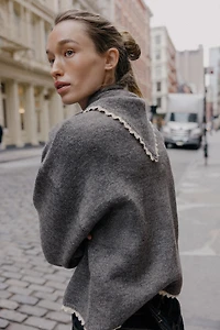 BANDANA LACE CARDIGAN