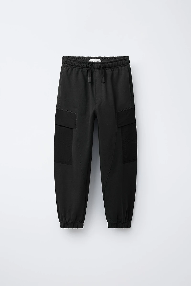 COMBINATION PLUSH JOGGER PANTS