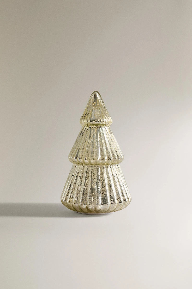 SMALL CHRISTMAS TREE ORNAMENT WITH LIGHT AND MOVEMENT