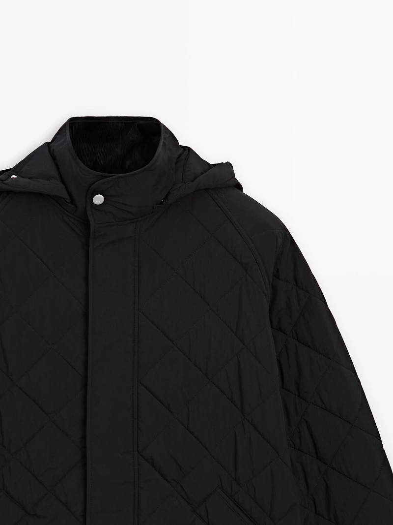 Water-repellent puffer jacket