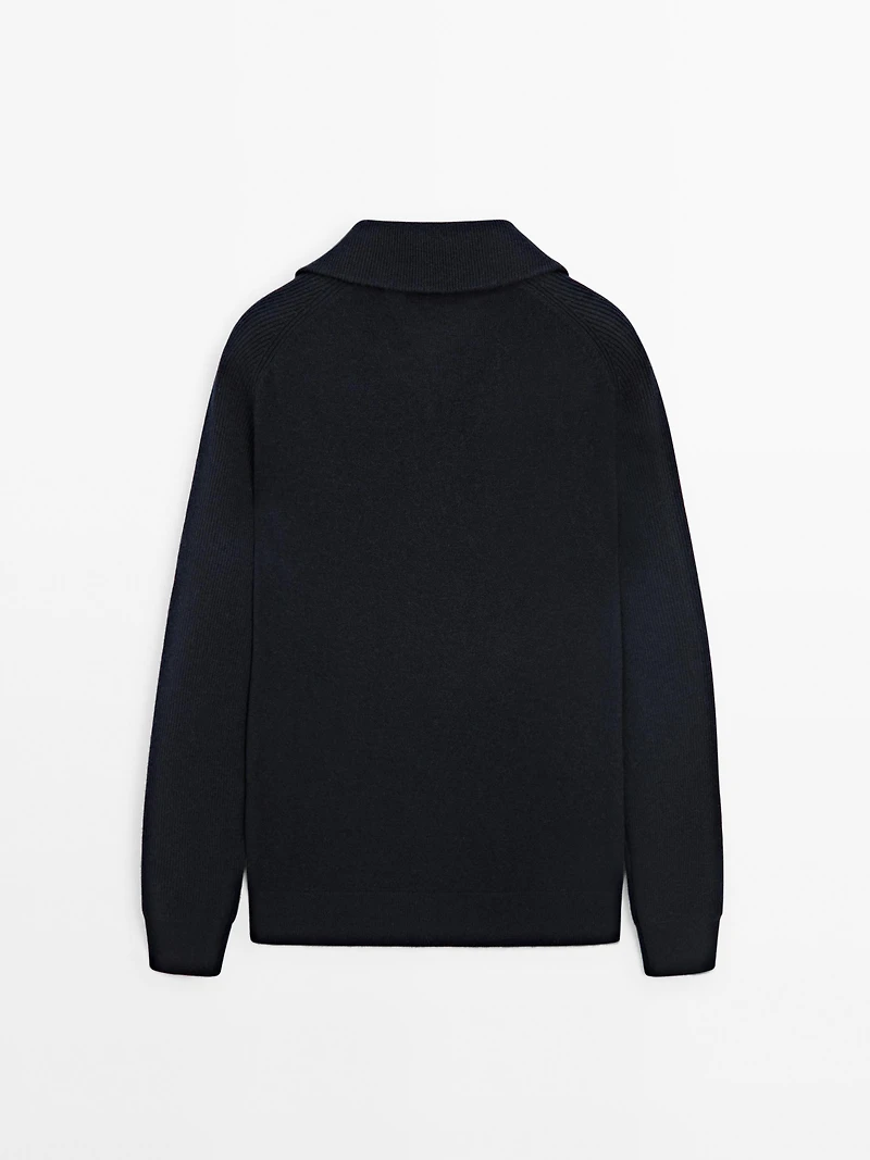 Pull en maille à col camionneur