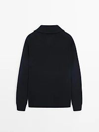 Pull en maille à col camionneur
