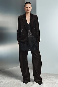 PANTALON CAROTTE EN VELOURS ZW COLLECTION