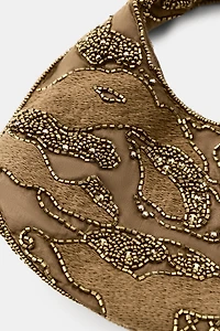 EMBROIDERED BEADED MINI BAG