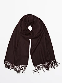 Wool blend scarf