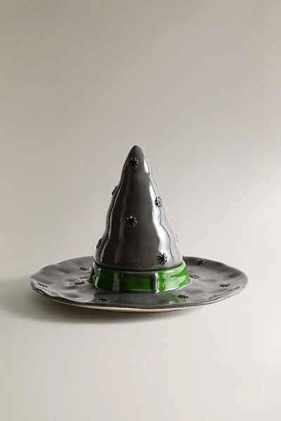 CHILDREN'S WITCH HAT CERAMIC PLATE