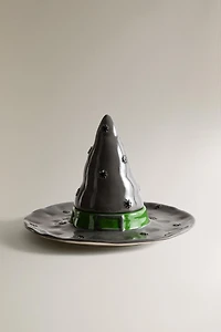 CHILDREN'S WITCH HAT CERAMIC PLATE
