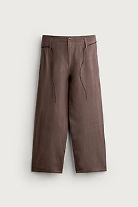 100% LINEN RELAXED FIT PANTS
