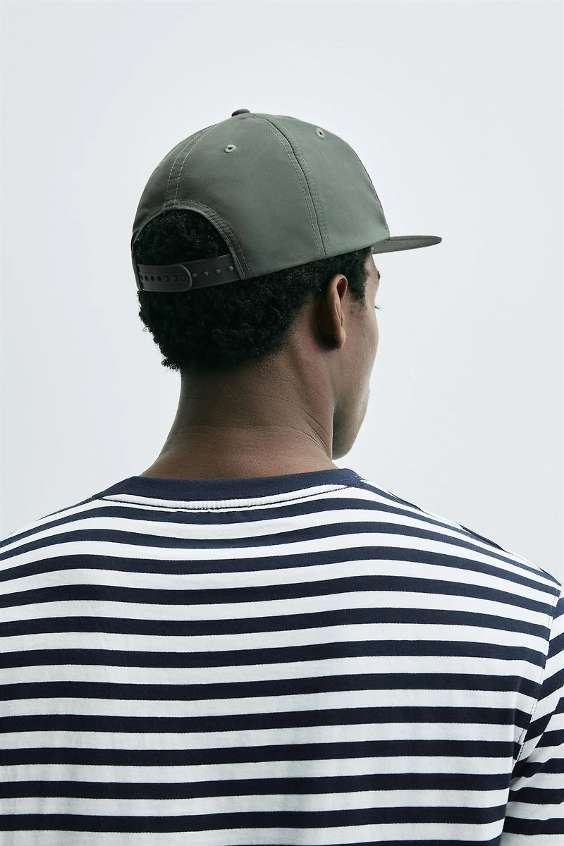 EMBROIDERED FLAT VISOR CAP