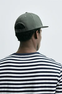 EMBROIDERED FLAT VISOR CAP