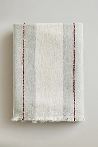 STRIPED COTTON LINEN BLANKET