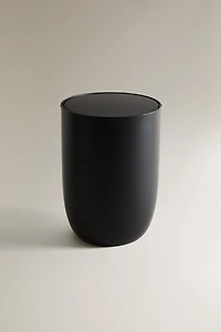 POUBELLE SALLE DE BAIN RÉSINE NOIRE