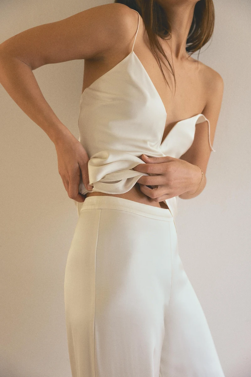 SATIN LINGERIE STYLE TOP
