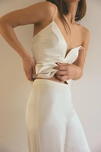 SATIN LINGERIE STYLE TOP