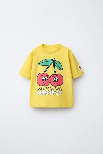 CHERRY PRINT T-SHIRT